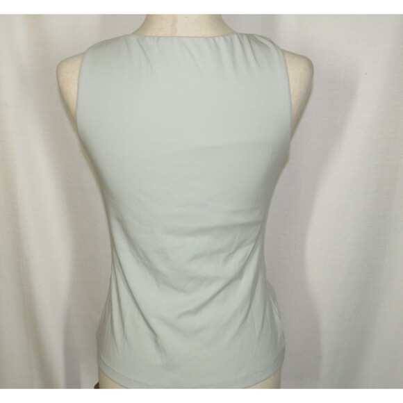 OGL Light Blue Mini Rib Boatneck New Airy Padded Shelf Bra Brami Tank Top LARGE - Picture 8 of 9
